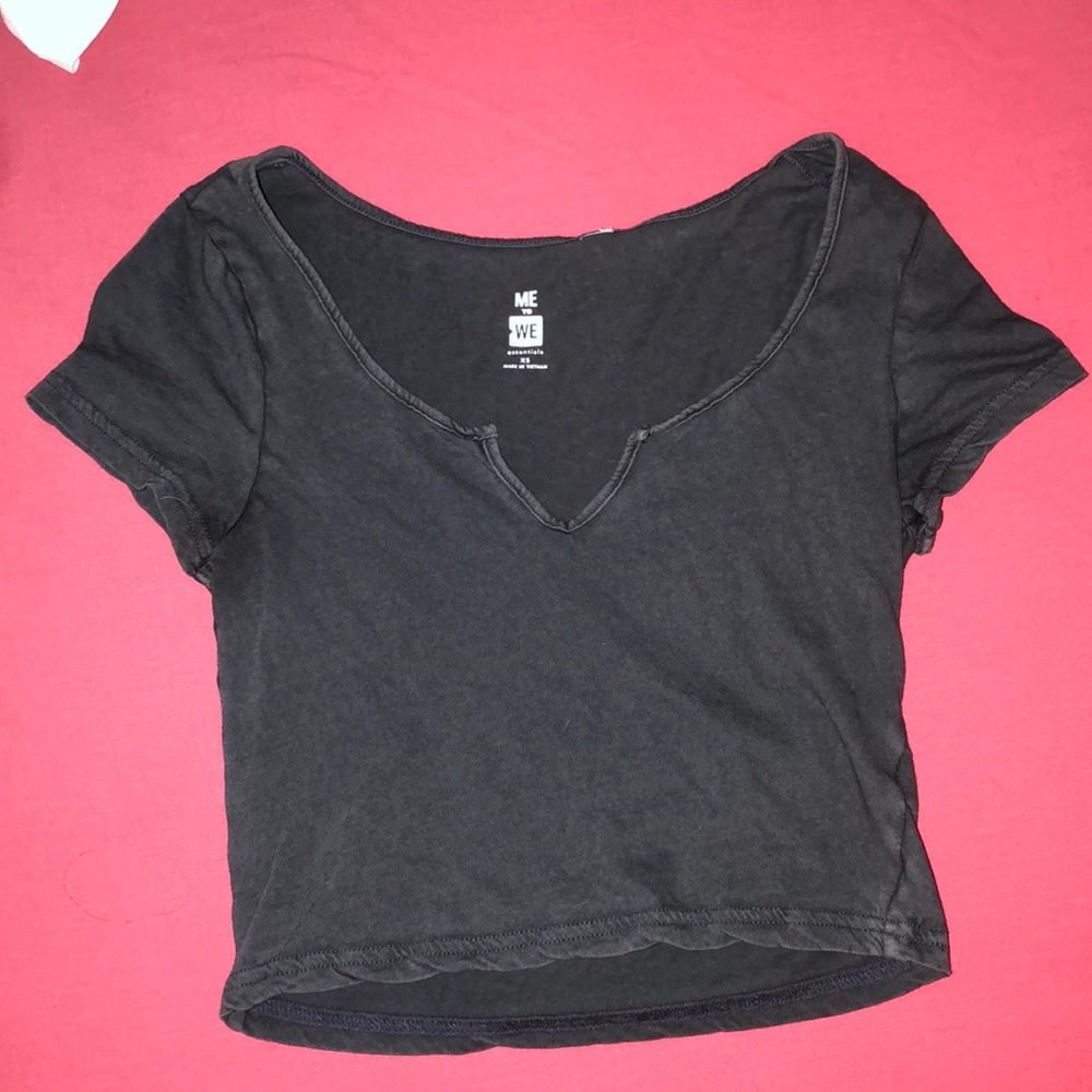 Black crop top